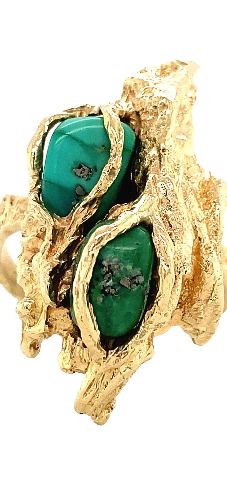 Vintage 14K Gold Ring with Turquoise